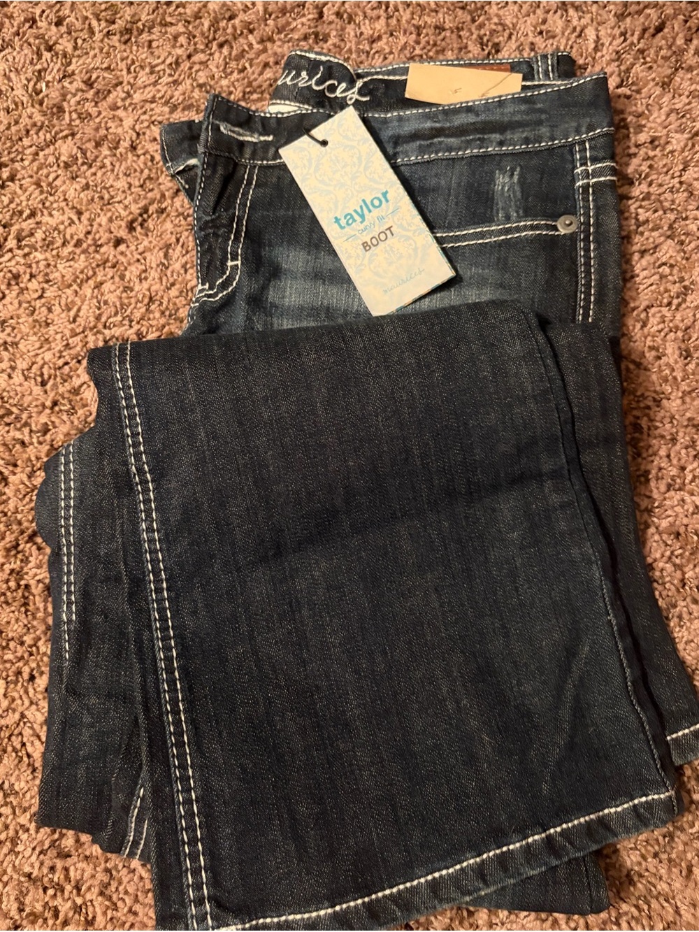 Taylor Women’s Boot Cut Jeans - Dark Indigo size 9/10 - Picture 1 of 3